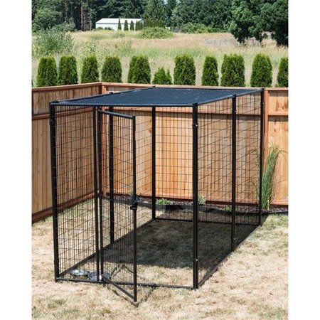 JEWETT CAMERON COMPANY Jewett Cameron Company CL 66137 10 ft. Length Modular Kennel with Shade Cloth Roof CL 66137